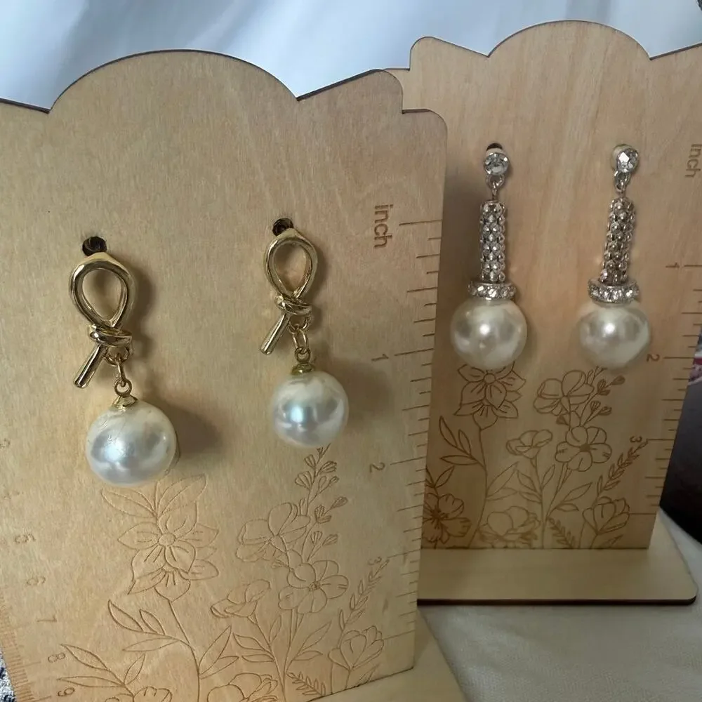 Vintage Faux Pearl Jewelry Lot Marvella Japan Necklaces Earrings Mid Century - Picture 3 of 14